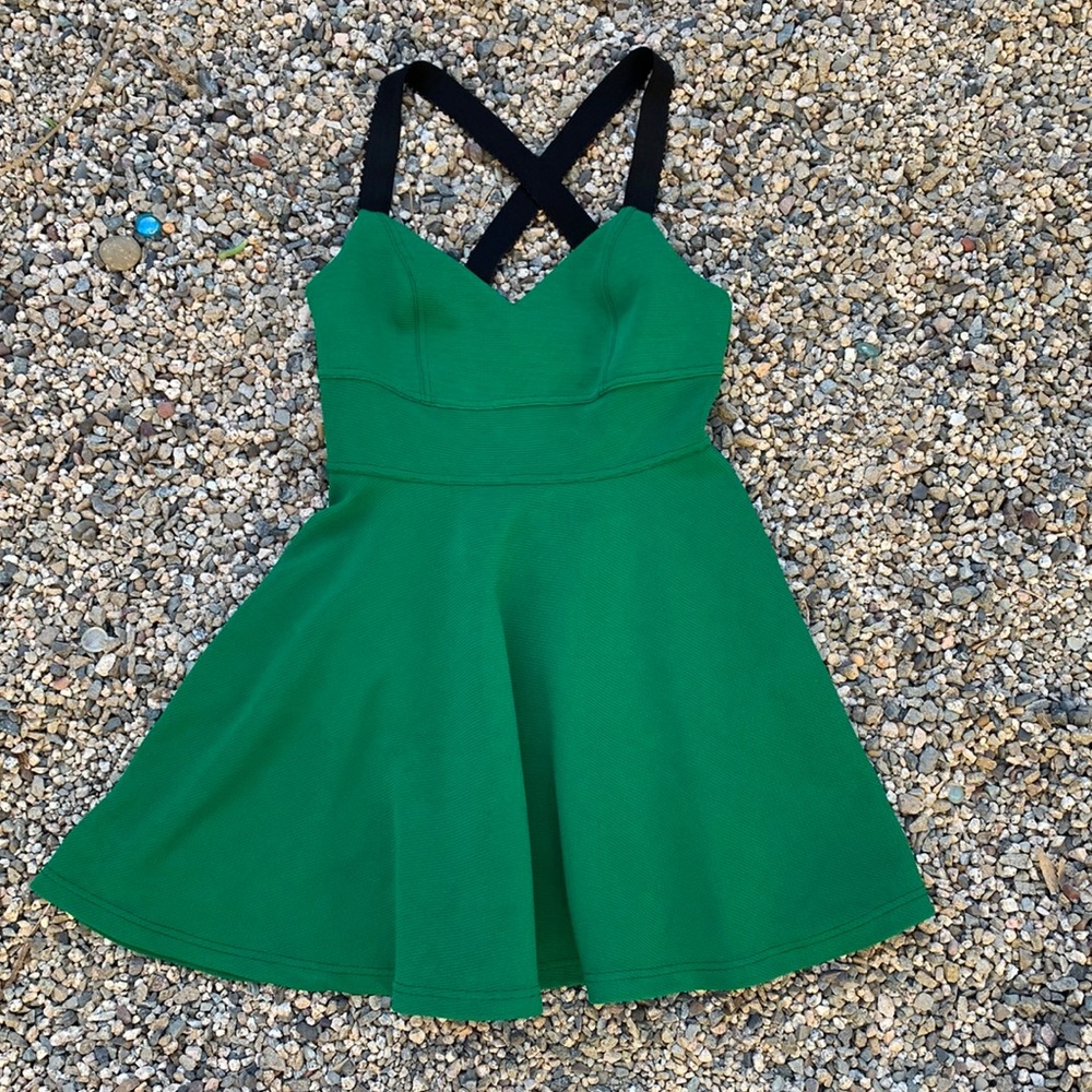 Urban Outfitters Minidress, green/black, very stretchy
